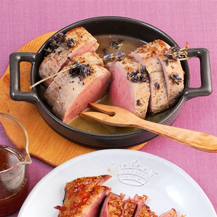 Lavendel-Schweinefilet