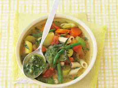 Soupe au pistou: Bohnen-Tomaten-Eintopf