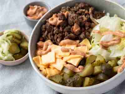 Low Carb Big Mac Salat