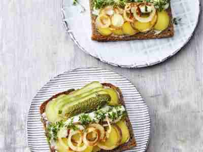 Smørrebrød mit Kartoffeln