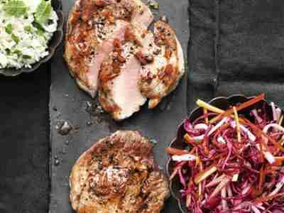 Hüftsteak mit Japan-Salat