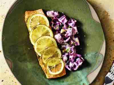 Chermoula-Lachs mit Rote-Bete-Salat