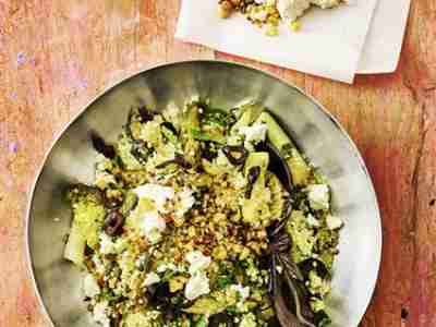 Grüner Couscous-Gemüse-Salat