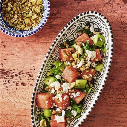 Gurken-Melonen-Salat