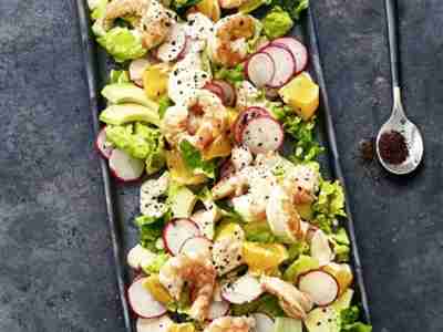 Garnelensalat mit Limettenmayo