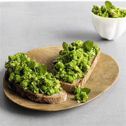 Erbsenpesto mit Zitronenmelisse