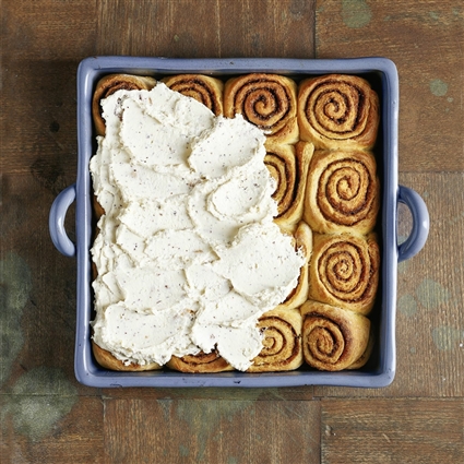 Zimtschnecken mit Chai-Frosting