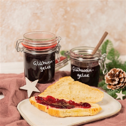 Glühwein-Kirsch-Gelee