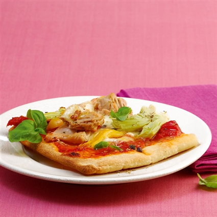 Thunfisch-Pizza mit Artischocken