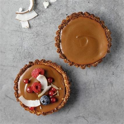 Vegane Schokoladen-Granola-Tartelettes