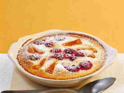 Aprikosen-Kirsch-Clafoutis