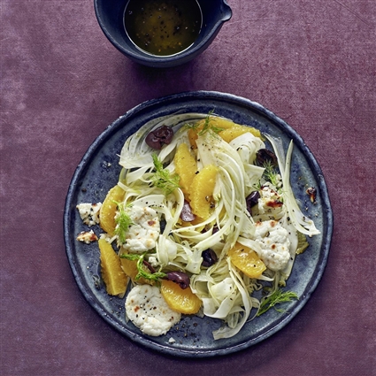 Vegetarischer Fenchel-Orangen-Salat