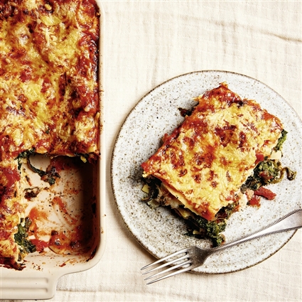 Lasagne mit Blumenkohlsauce