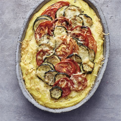 Polenta-Gemüse-Auflauf
