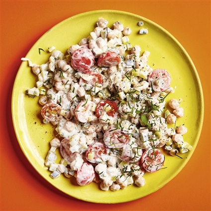 Zuckerfreier Kichererbsensalat