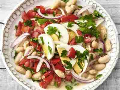 Bohnensalat mit Sesamsauce