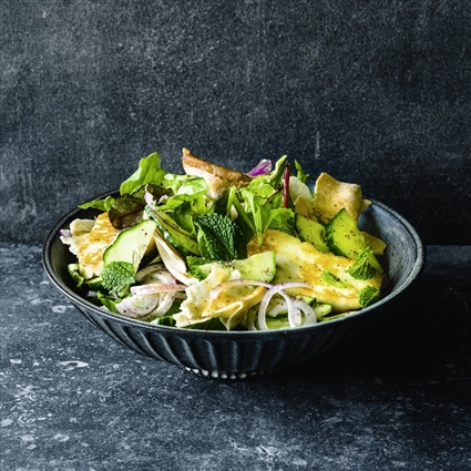 Fattoush mit Halloumi