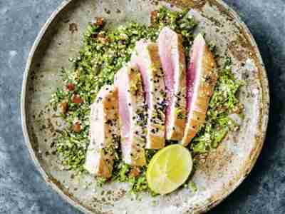 Thunfisch mit Quinoa-Salat