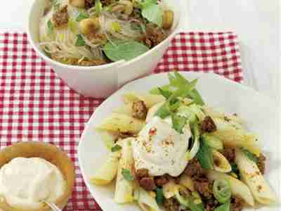 Hack mit Chili-Joghurt