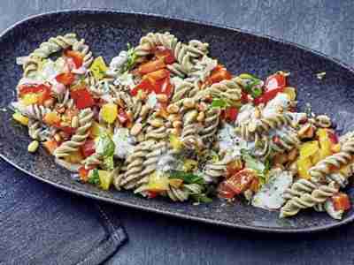 Erbsennudeln mit Paprika