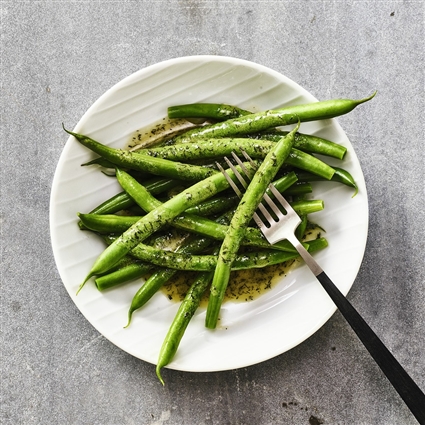 Bohnensalat mit Dill-Senf-Dressing