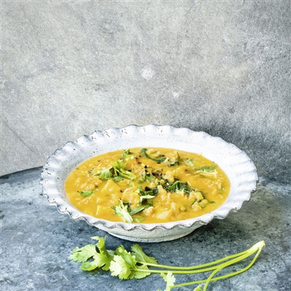 Linsen-Spinat-Suppe