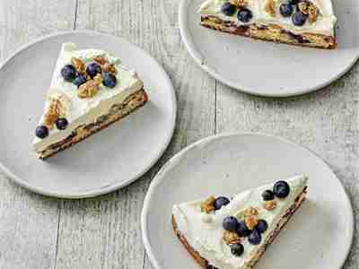 Heidelbeerkuchen mit Krokant