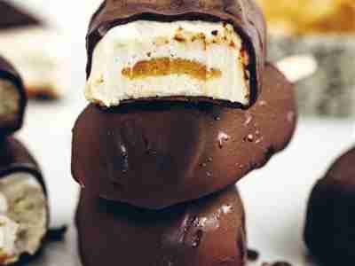 Veganes Mini-Magnum mit Erdnussmus