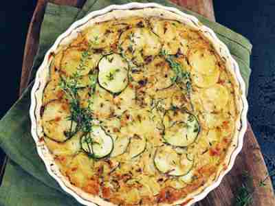 Zucchini-Kartoffel-Quiche