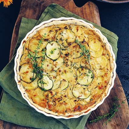 Zucchini-Kartoffel-Quiche