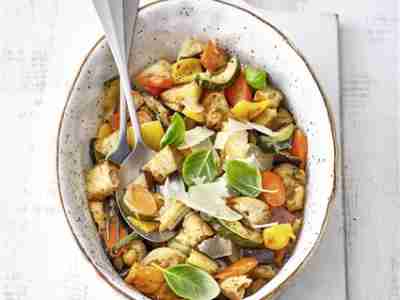 Warmer Antipastisalat vom Blech
