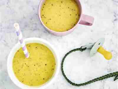 Vitamin-Shake mit Banane, Kiwi und Orange