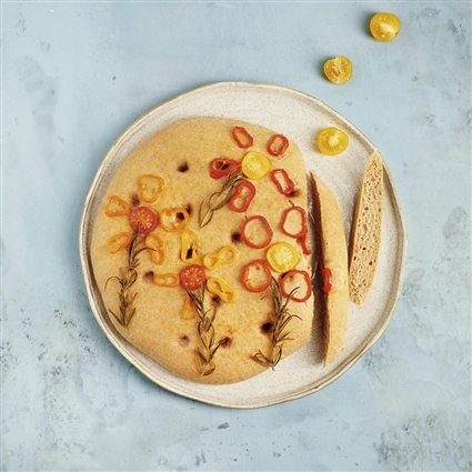 Blumen-Focaccia