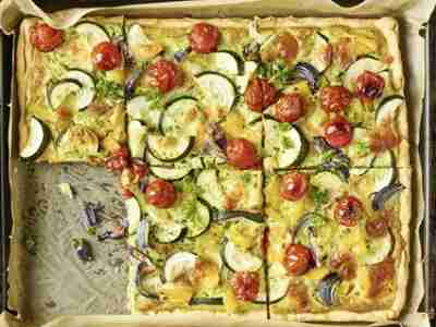 Gemüse-Kräuter-Tarte