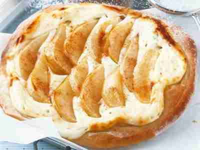 Schärrkuchen mit Birnen