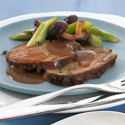 Rinderbraten in Prosecco
