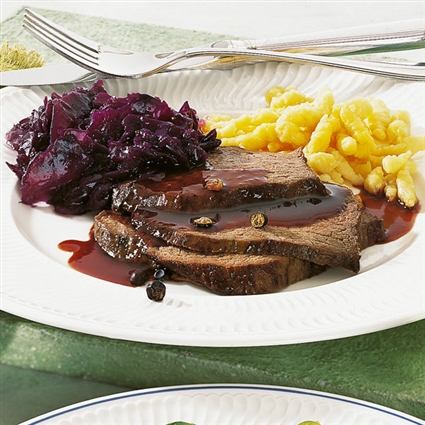 Rehkeule mit Holundersauce