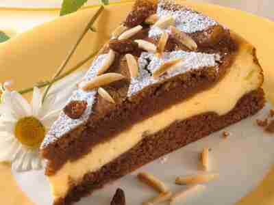 Dunkle Quarktorte