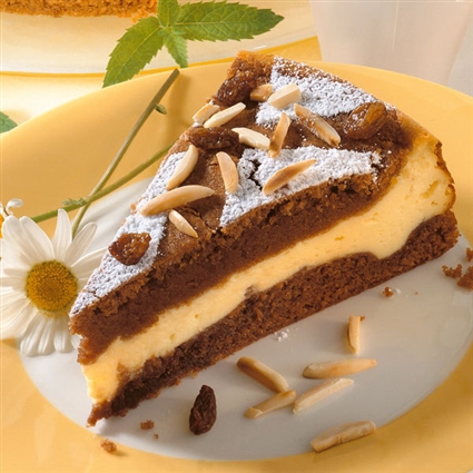 Dunkle Quarktorte