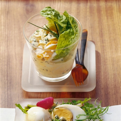 Eiersalat mit Mandarinen & Chili
