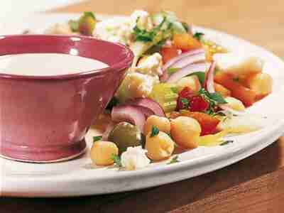 Orientalischer Kichererbsensalat