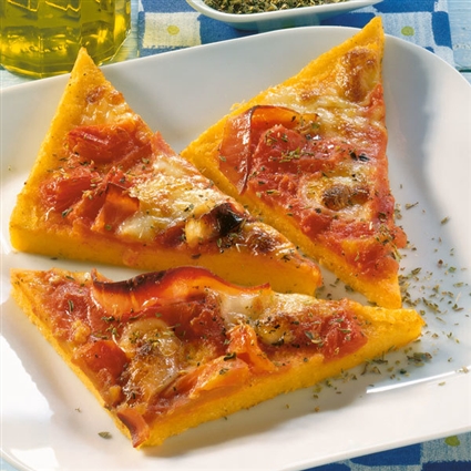 Glutenfreie Pizza aus Polenta