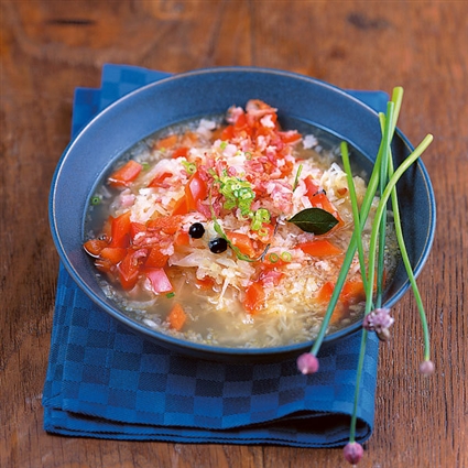 Sauerkrauteintopf mit Speck