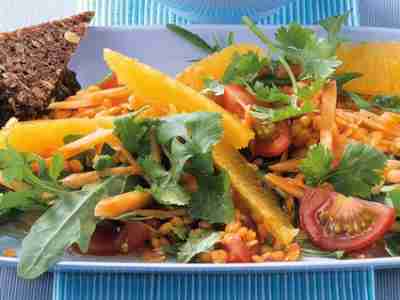 Orangen-Linsen-Salat