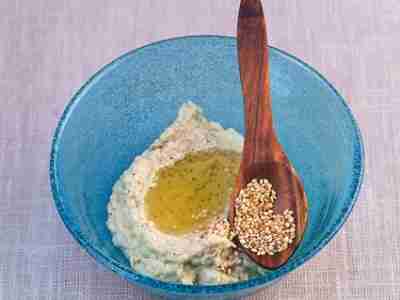 Baba Ghanoush mit Ofenauberginen