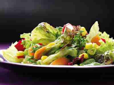 Blattsalat mit Kresse