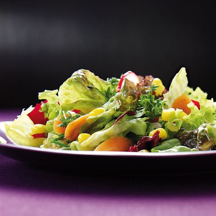 Blattsalat mit Kresse