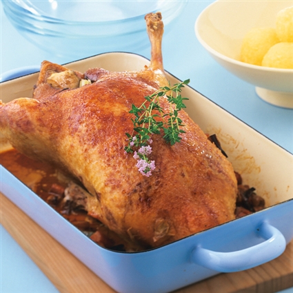 Entenbraten mit Apfel