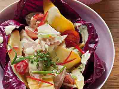 Mangosalat mit Thunfisch