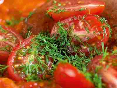 Tomatensugo mit Fenchel